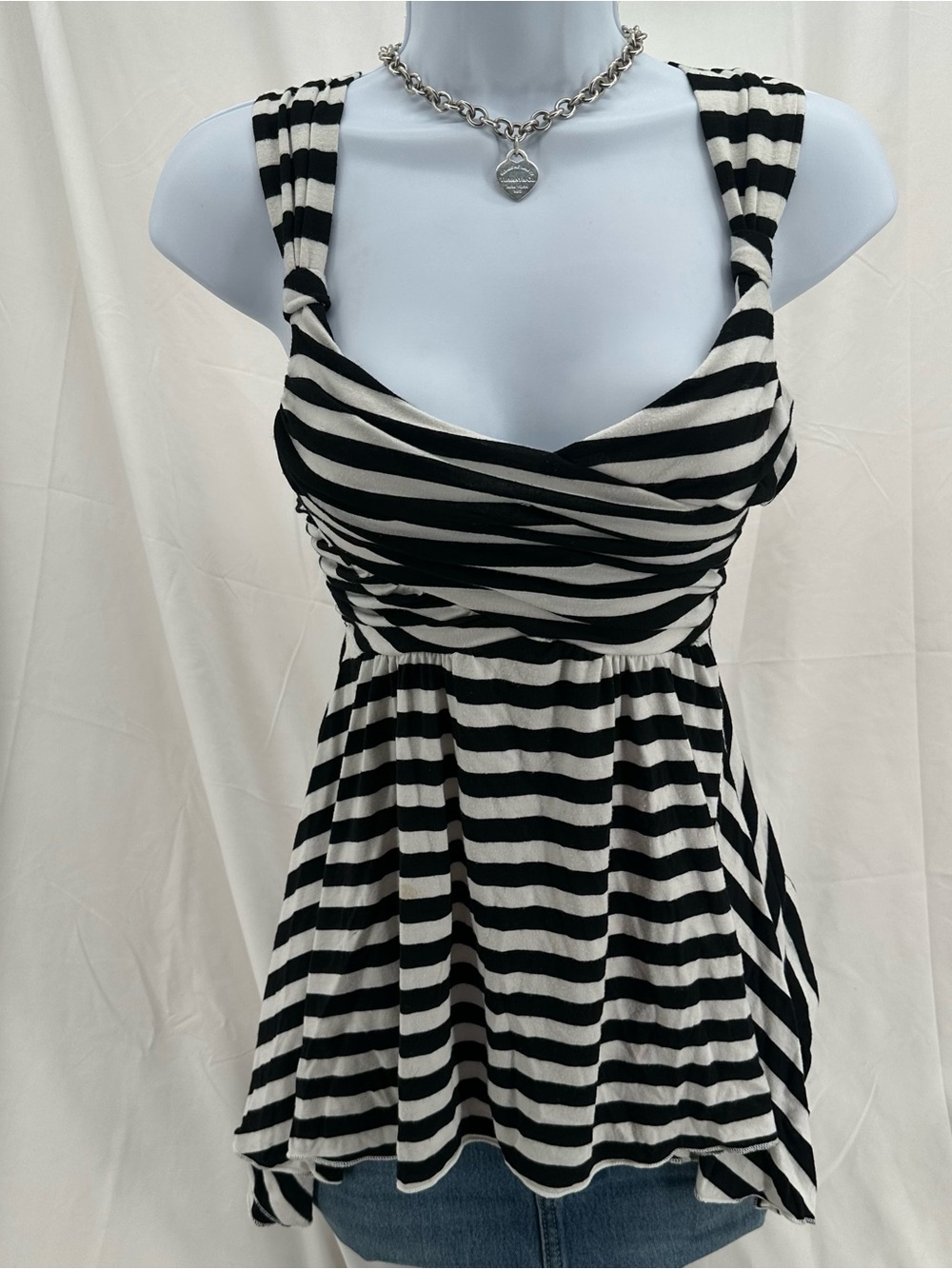Striped Grunge Babydoll Y2K Vol. 1 Top